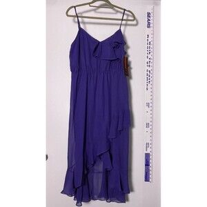 Sofia Vergara Blue party Dress L Fitted ballgown prom homecoming formal dance